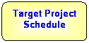 Flowchart: Alternate Process: Target Project Schedule
