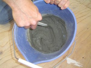 Grout mixing