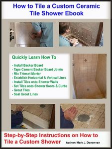 How to tile a custom ceramic tile shower