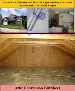 Attic Conversion Bid Sheet