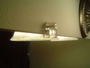 Use bathroom mirror clips for mounting a mirror.