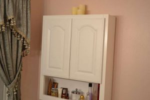 Install a bathroom wall cabinet to gain more storage space in your bathroom.