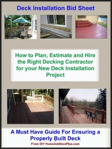 Deck Installation Bid Sheet