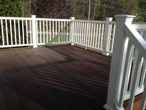 Selecting the Best Deck Railing Designs and railing material. Here is a composite deck railing system.