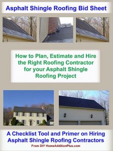 Asphalt Shingle Roofing Bid Sheet