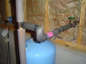 The pressure tank could be a source of low water pressure in the home.