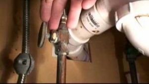How to fix a leaking plumbing supply line.