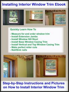 Installing Window Trim eBook