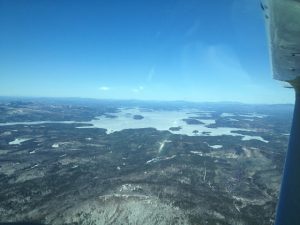 A frozen lake winnipesaukee