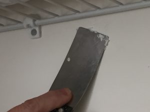 Spackling a Wall hole