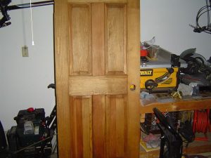 Here is a wood door that I just stained.