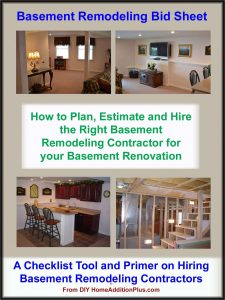 Basement Remodeling Bid Sheet