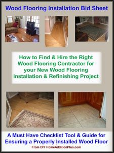 Wood Flooring Installation Bid Sheet