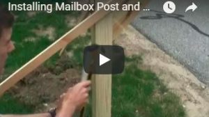 Setting a mailbox post