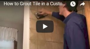 How to grout tile shower
