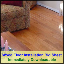 Wood Flooring Installation Bid Sheet
